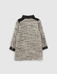 Robe chemise écrue façon tweed mini me fille-4