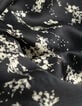 Robe noire imprimé fleurs sauvages ceinture amovible Femme-6 Robe noire imprimé fleurs sauvages ceinture amovible Femme-6