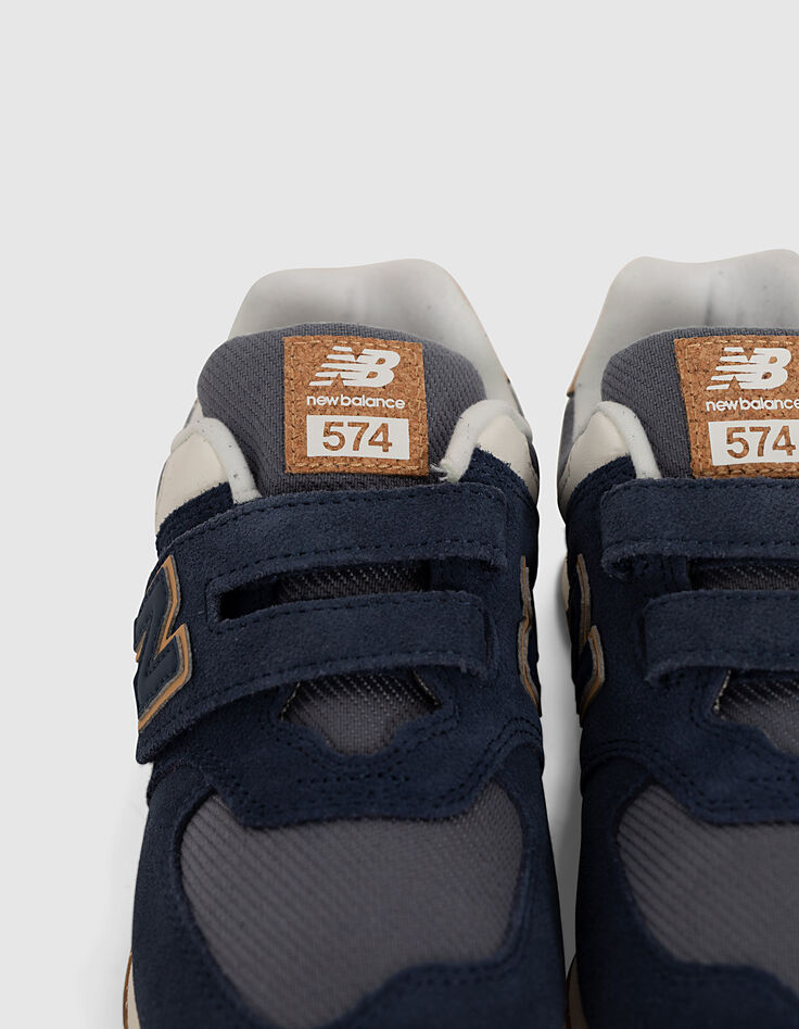 Blaue und camelbraune Jungensneakers NEW BALANCE® 28-34-6