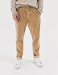 Jogpant beige de pana Hombre-2
