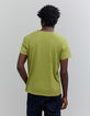Men’s moss organic cotton Essential V-neck T-shirt-3