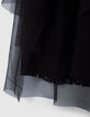 Jupe noire tulle asymétrique fille-4