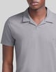 Polo azur coton bio flamm&eacute; Homme-4