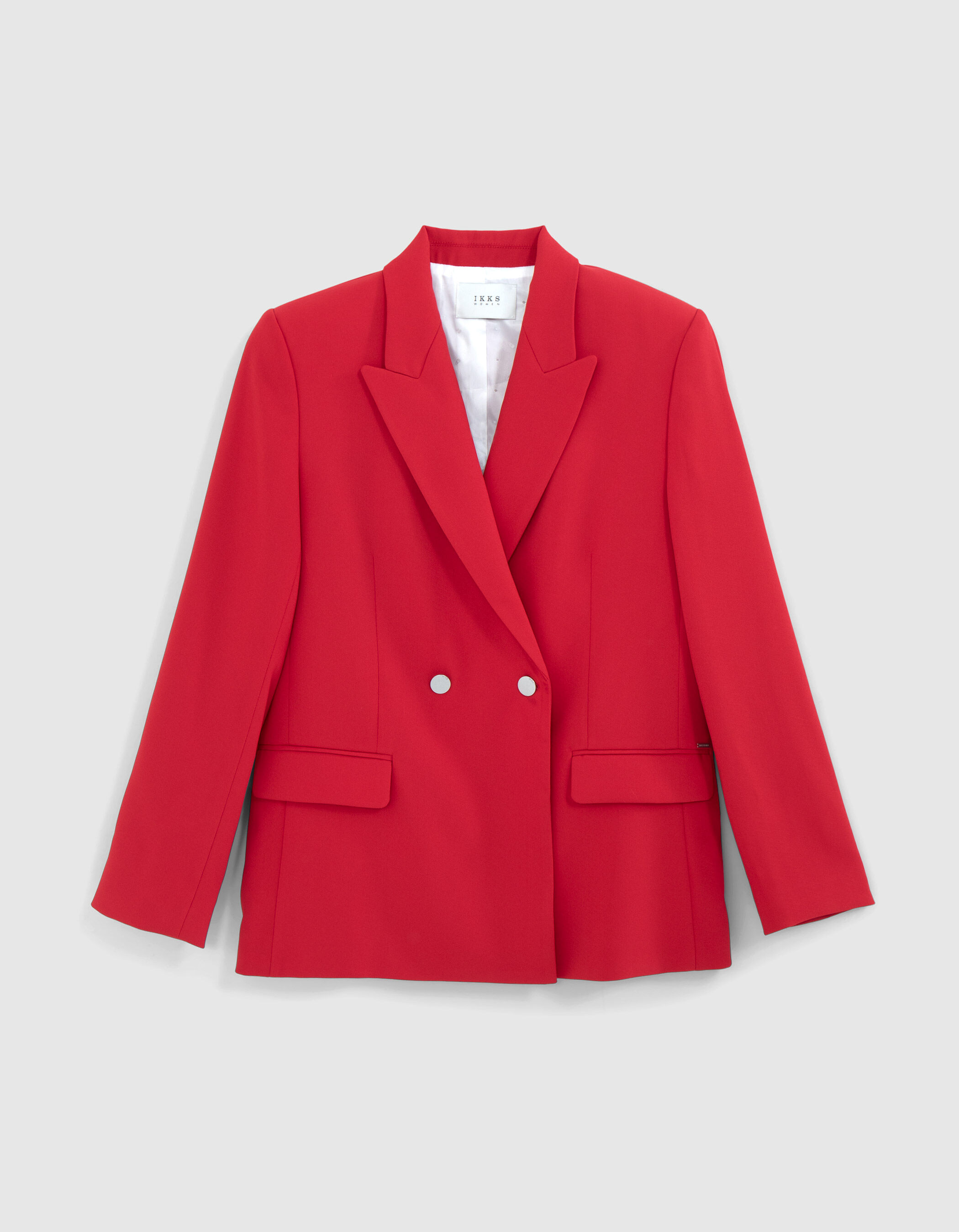 Double breasted red jacket clearance