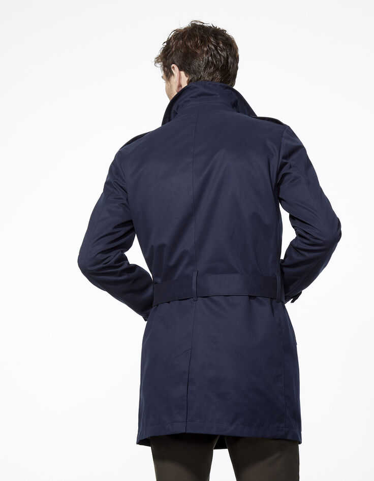 Men's navy trench coat-3