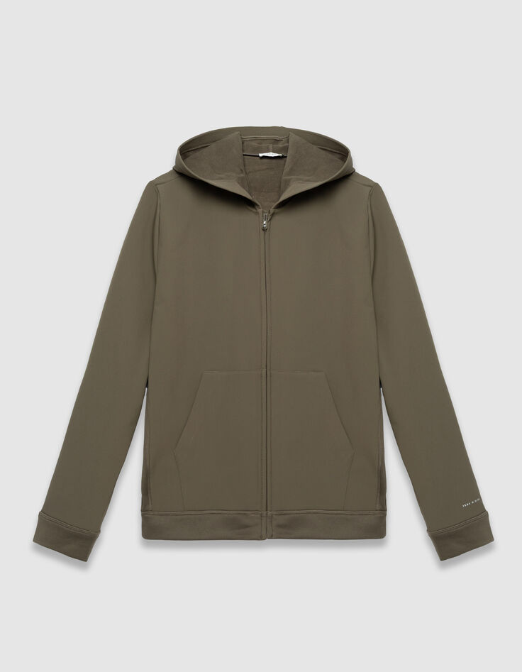 Herrenstrickjacke mit Kapuze beige WATERPROOF BREATHABLE-6 Herrenstrickjacke mit Kapuze beige WATERPROOF BREATHABLE-6
