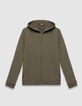 Herrenstrickjacke mit Kapuze beige WATERPROOF BREATHABLE-6 Herrenstrickjacke mit Kapuze beige WATERPROOF BREATHABLE-6