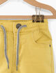 Bermuda jaune moyen en maille knitlook bébé garçon -3