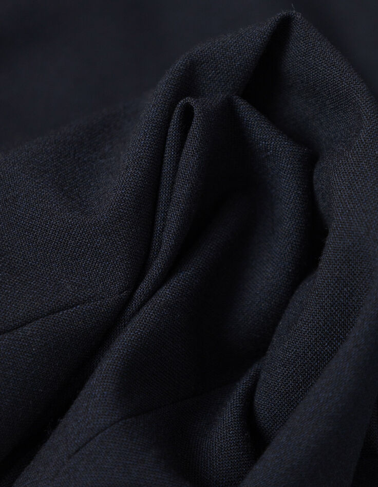 Men's slim navy elastic waistband jogpants-5