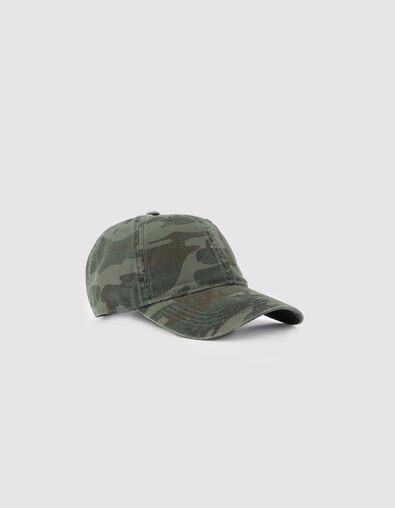 Damen-Kappe in Khaki mit Camouflage-Muster - IKKS