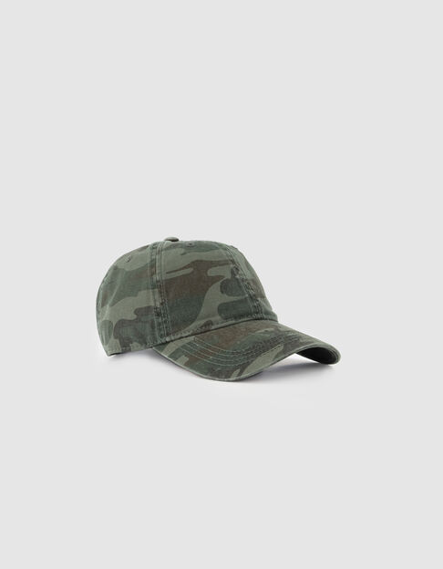 Casquette kaki motif camouflage Femme - IKKS
