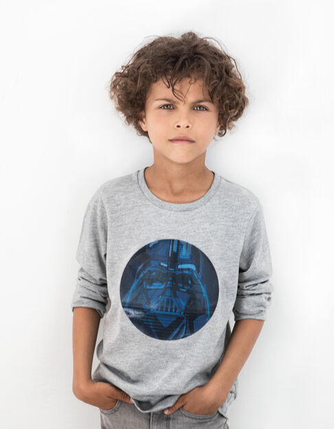 Boys’ grey IKKS–STAR WARS™ lenticular image T-shirt