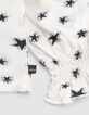 Gebroken wit T-shirt all-over sterrenjacquard meisjes-4