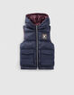 Boys’ navy and burgundy reversible padded jacket-2