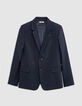 Veste de costume LARGE marine maille Milano Homme-10