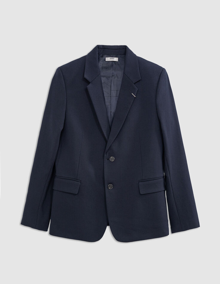 Veste de costume LARGE marine maille Milano Homme-10