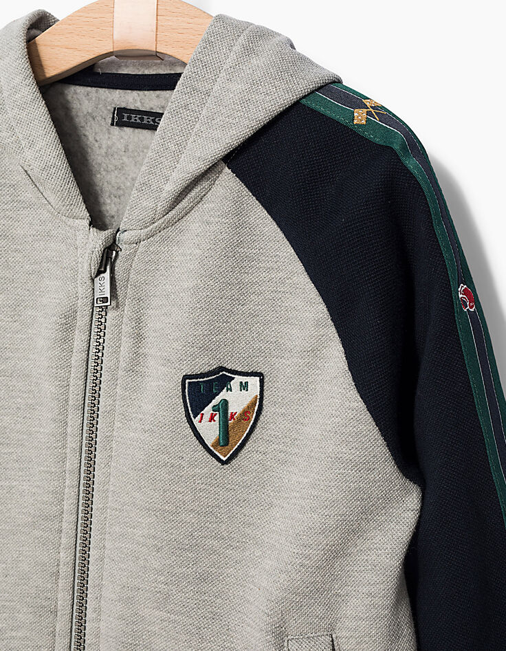 Jungensweatjacke aus Piqué -5 Jungensweatjacke aus Piqué -5