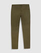 Pantalon chino slim kaki Homme-2