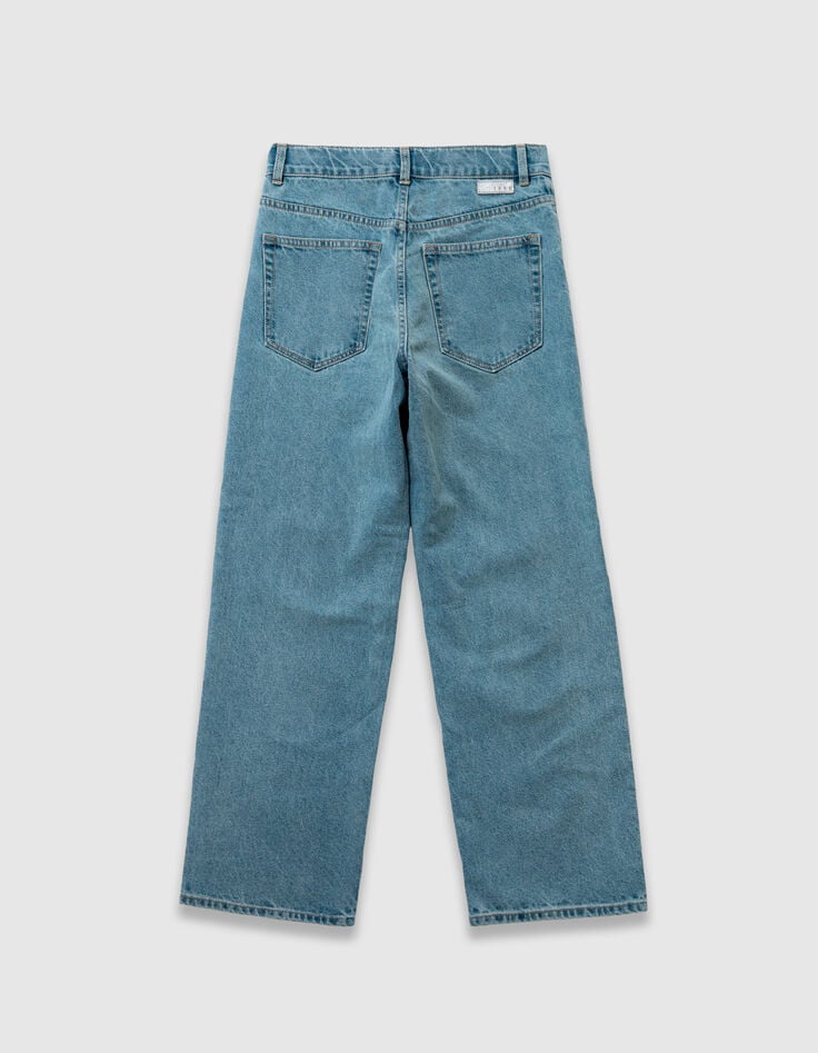 Straight blue jeans for girl-3