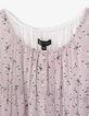 Robe longue parme Ecovero® imprimé micro fleurs fille-2