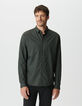 Camisa slim caqui tejido Liberty® barroco hombre-2
