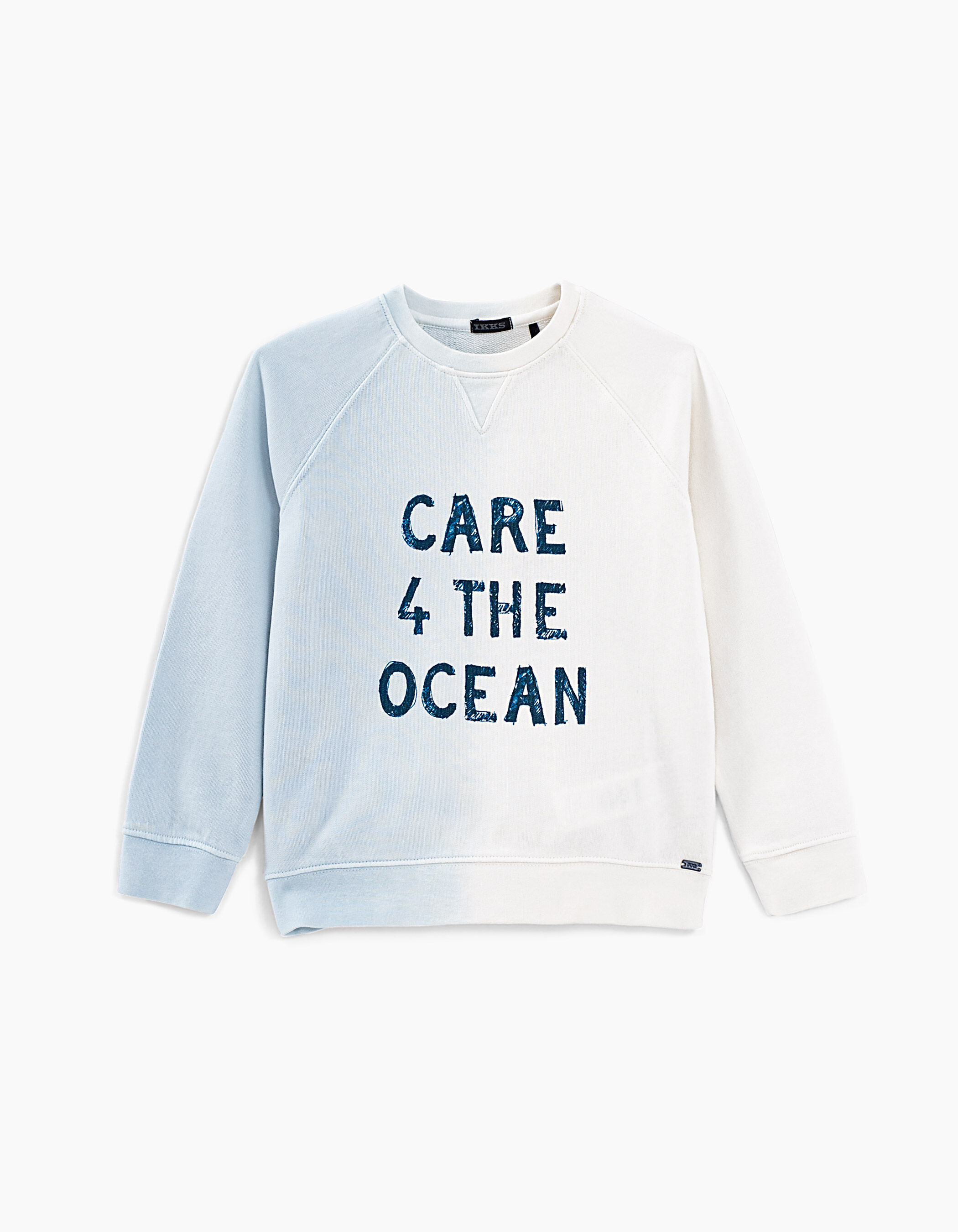Witte sweater met tekst top