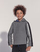 Sweat sport gris avec dos noir garçon-7