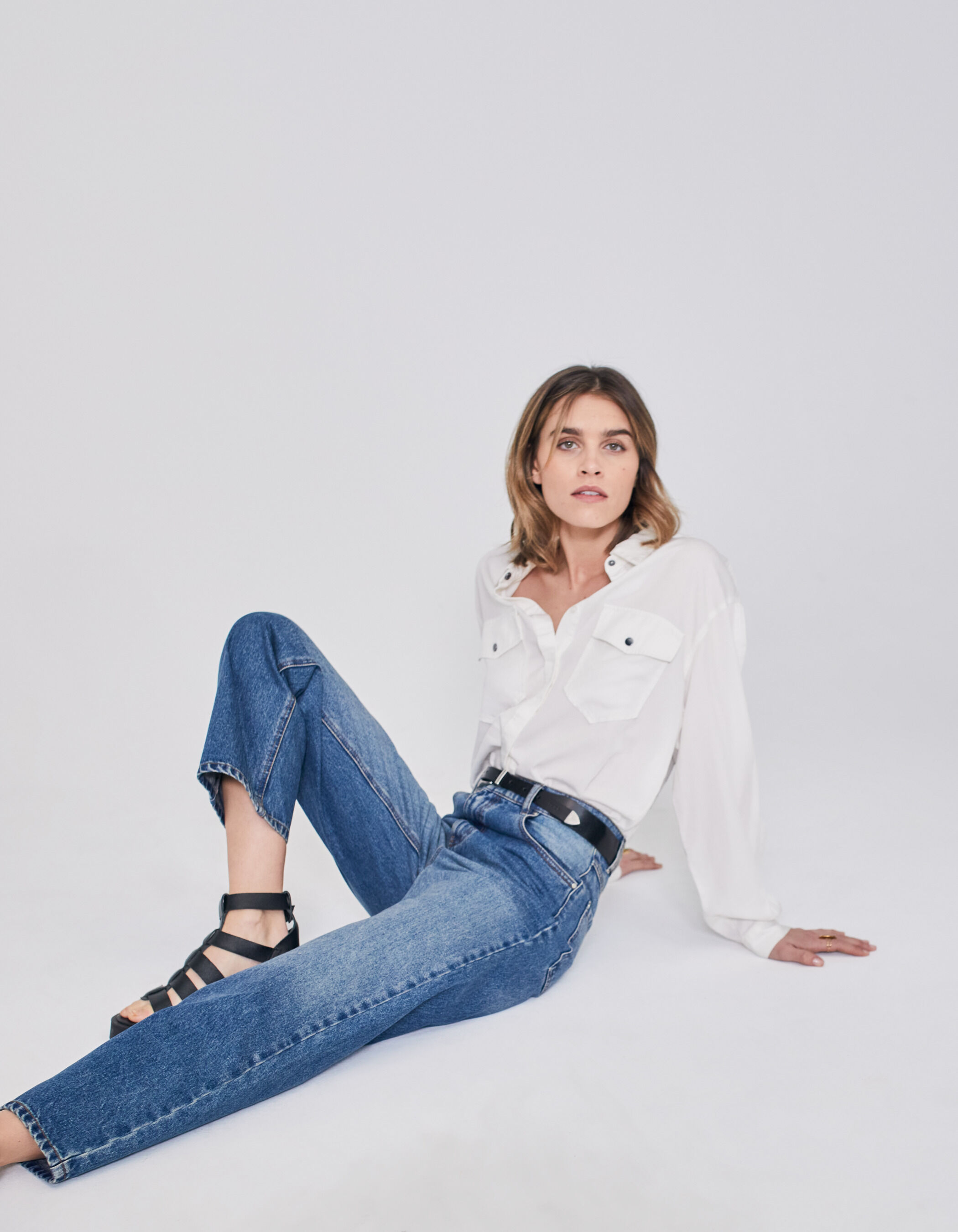 Jean mom taille haute fille 12 ans cheap