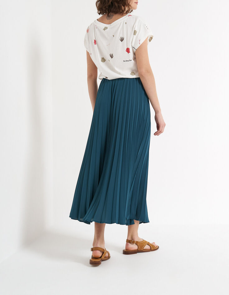 Lange rok sea green pliss&eacute; I.Code-3