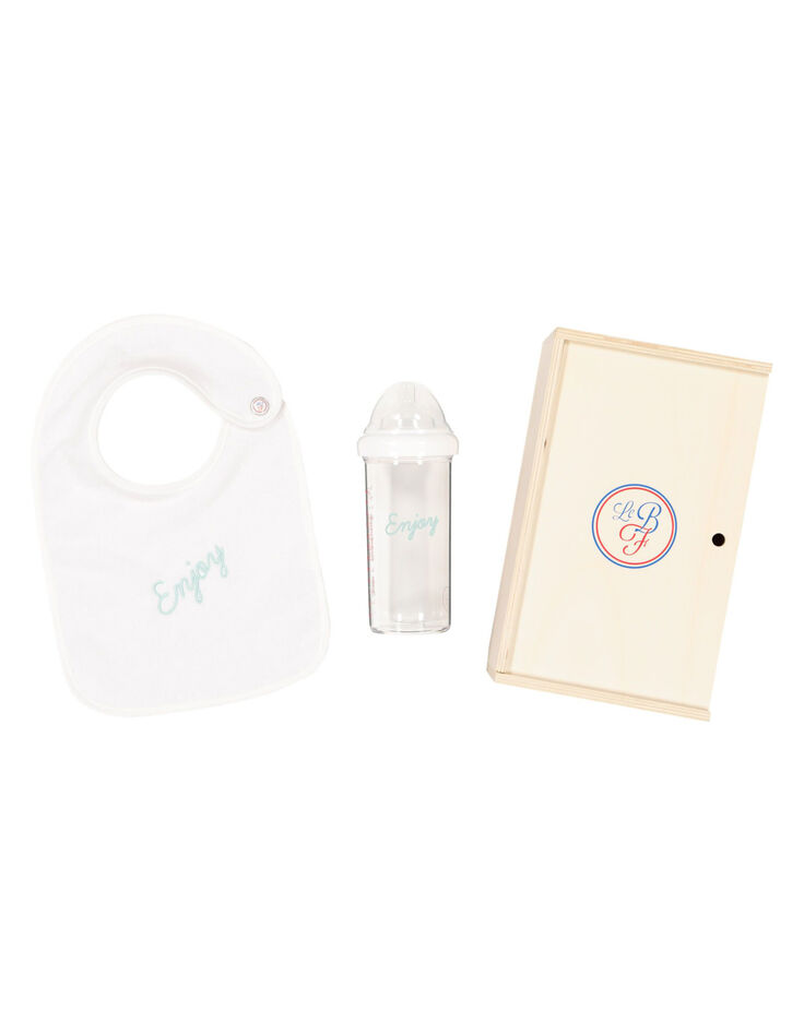 Coffret 1 biberon et bavoir Enjoy LE BIBERON FRANÇAIS-1