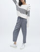 Jersey crudo punto rayas marinera mujer-5