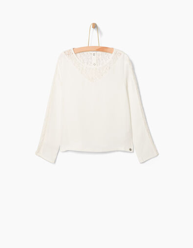 Ecru blouse meisjes - IKKS