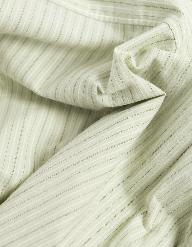 Gr&uuml;n gestreiftes Hemd mit Krawatte f&uuml;r Damen-8