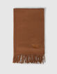 Estola camel de mujer con bordado en espiga-2