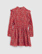 Vestido rojo corazones mini me niña-4