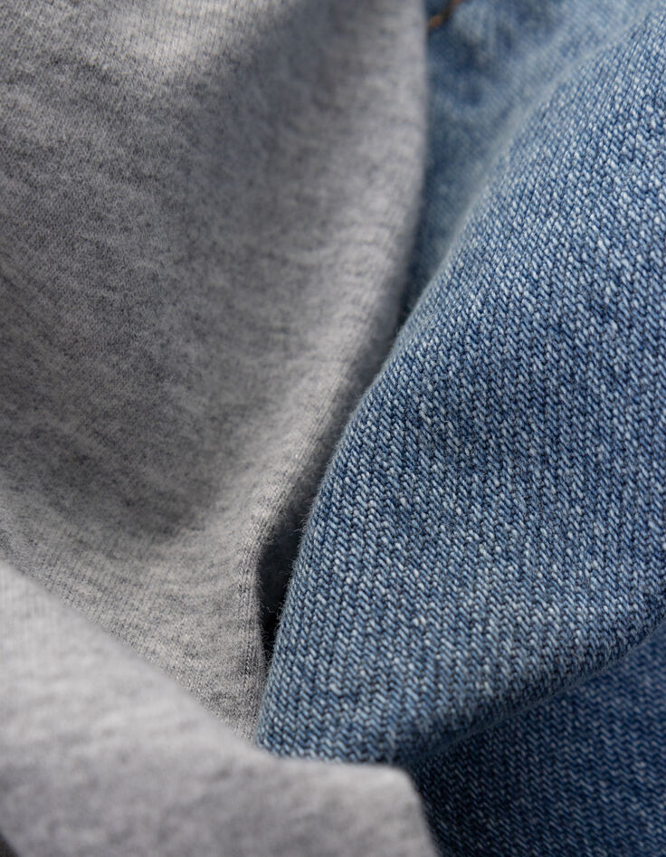 Set T-shirt en blauwe jeanstuinbroek babyjongens-10