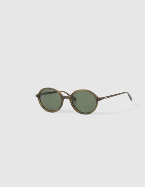 Gafas de sol unisex cristal mármol caqui