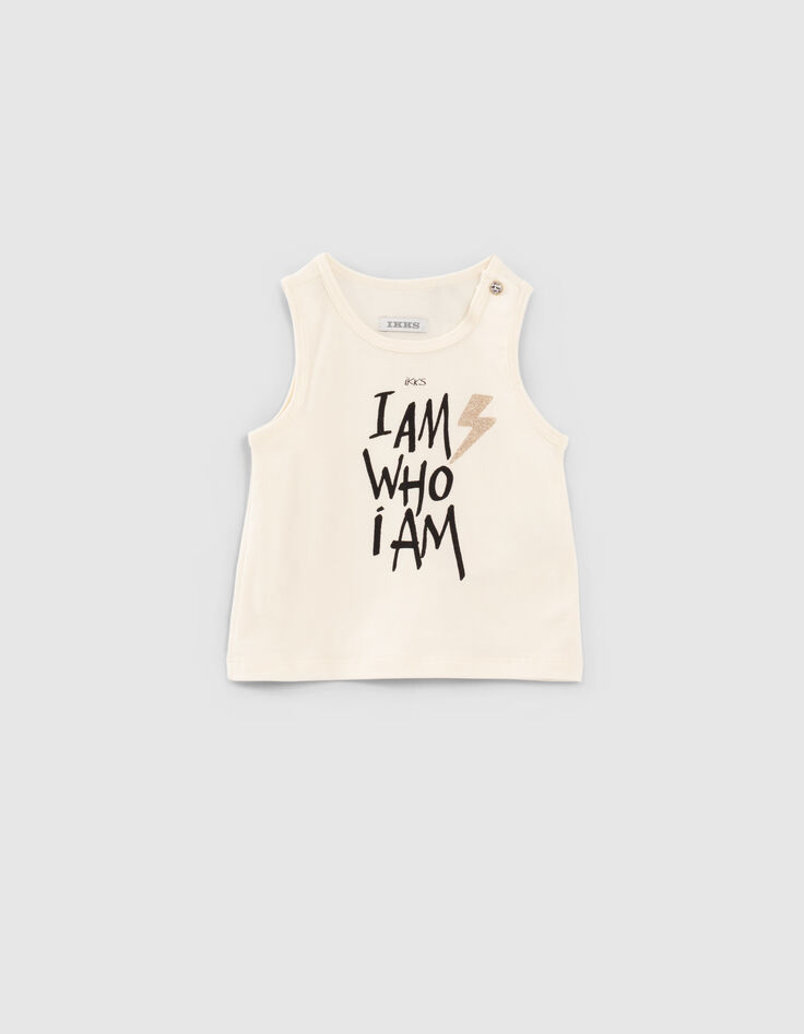 Kittfarbene 2-in-1 Babymädchen-Bluse, Ananas auf Tanktop -2