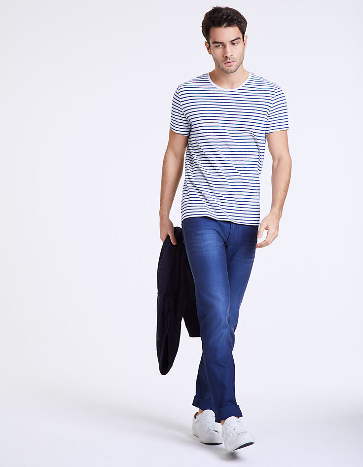 Men's striped dupioni sailor T-shirt-7 Men's striped dupioni sailor T-shirt-7
