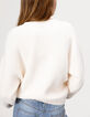 Girls’ beige soft knit buttoned cardigan-2 Girls’ beige soft knit buttoned cardigan-2