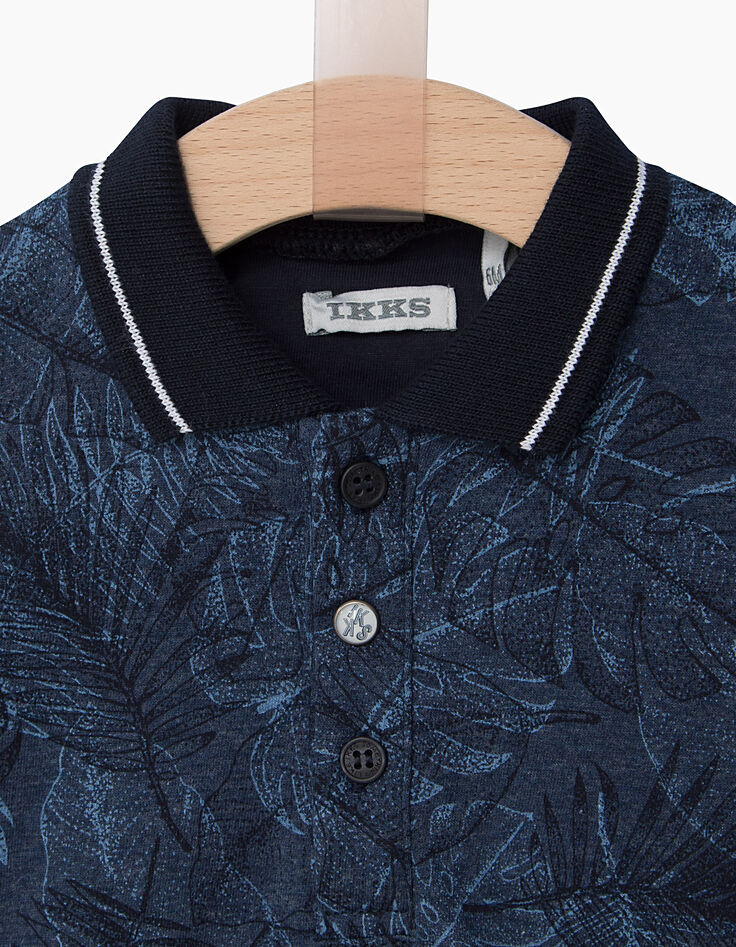 Polo bleu bébé garçon -2