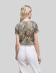 Kupfergr&uuml;nes Damen-T-Shirt Lurex Animalprint-3