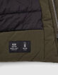 Boys’ khaki parka with XL waterproof zips-5