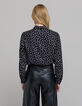Schwarzes Shirt LENZING&trade; ECOVERO&trade; Damen Tupfenmuster-3