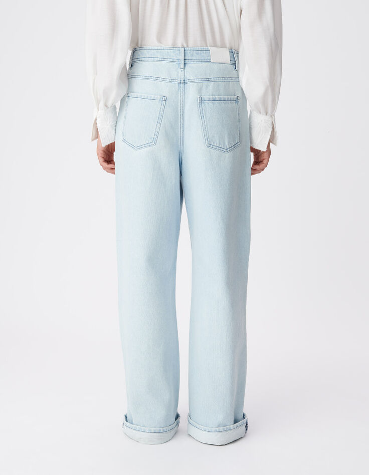 Jean large bleu Chisa Femme-3