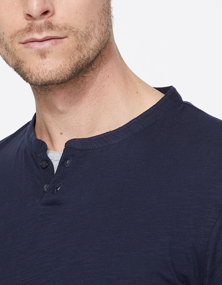 Men’s 2-in-1 navy and grey T-shirt-5