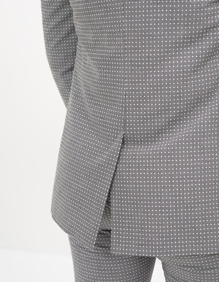 Veste de costume noire jacquard fantaisie I.Code-5 Veste de costume noire jacquard fantaisie I.Code-5