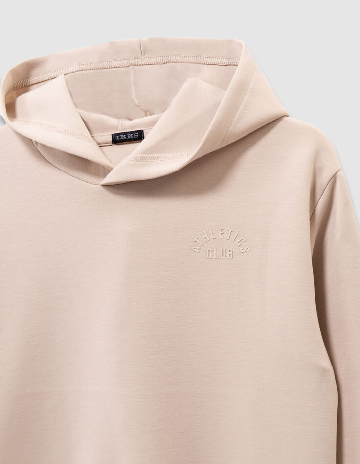 Boys’ beige sweatshirt with embossed slogan on back-2 Boys’ beige sweatshirt with embossed slogan on back-2