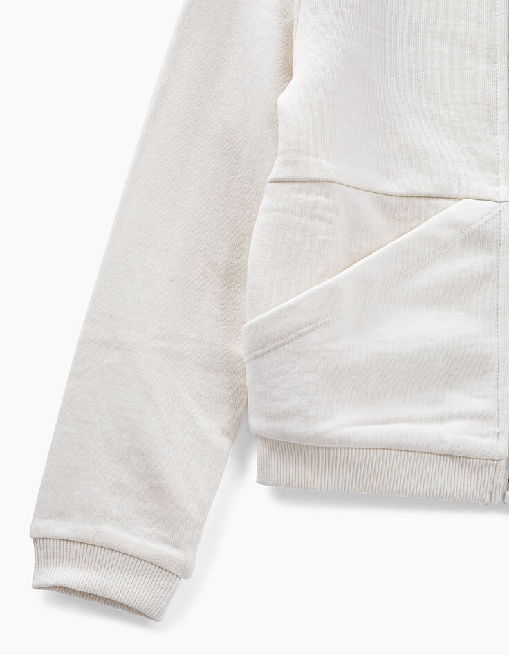 Gebroken wit vest met rits Essentiel meisjes-6