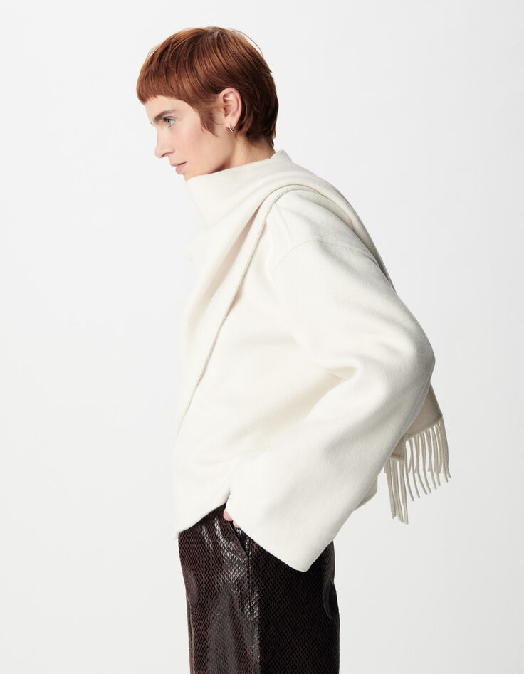 Kurzer Double-Face-Mantel f&uuml;r Damen-4